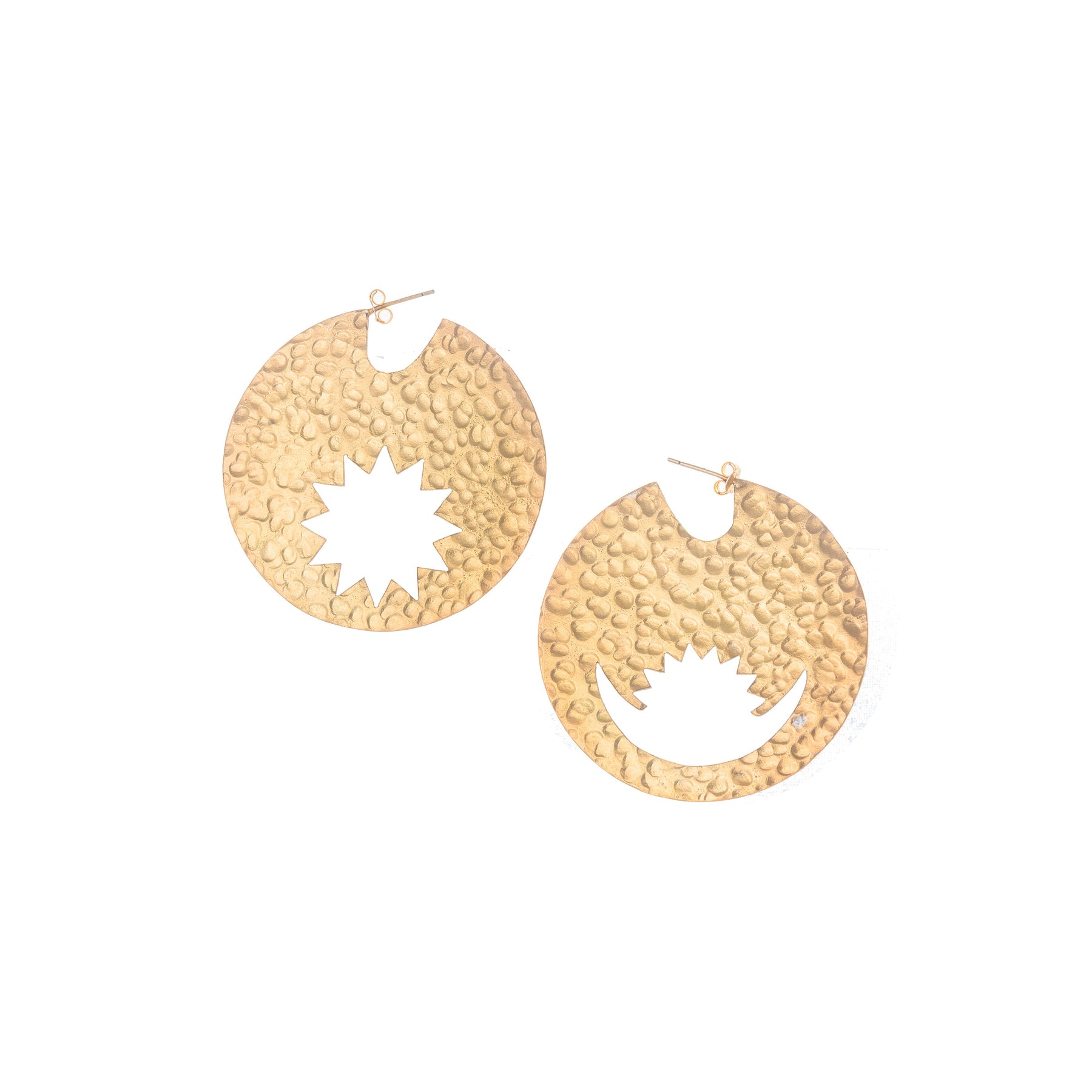 Nepali Stone Brass Bali Earrings Blue #53247 | Buy Traditional Earrings  Online